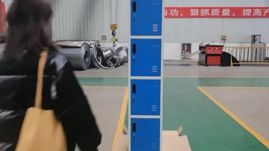 Knock Down 3 Door Metal Storage Locker for Students