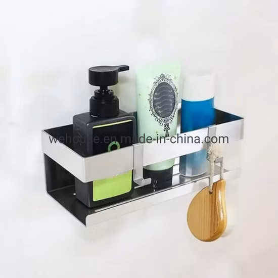 Stainless Steel Bathroom Storage Corner Storage for Household Shelves Wall-Mounted Single-Layer Corner Storage for Bathroom Placement