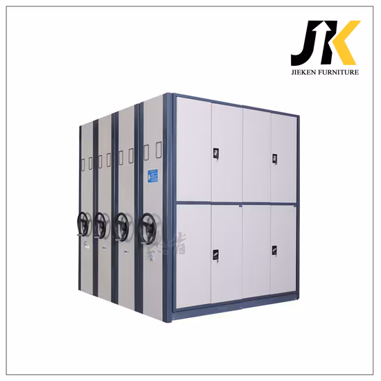 Manuelles mobiles Aktenregal, bewegliches, kompaktes Aktenregal/Bücherregal/Büro-Bücherregal/Stahlmöbel