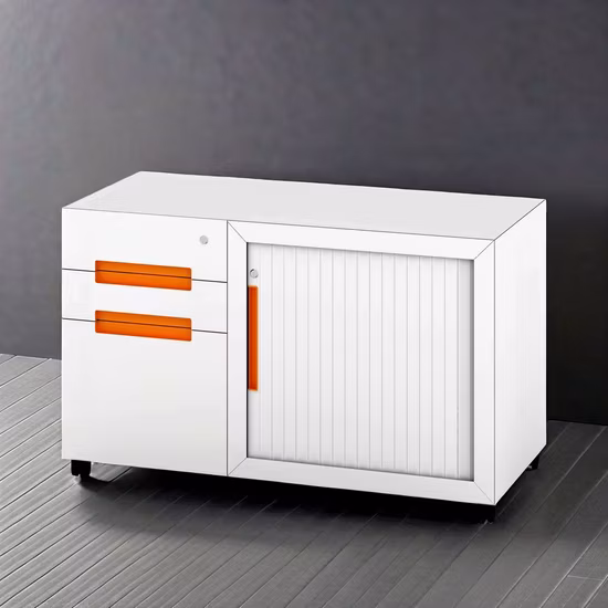 Leicht zu bedienender mobiler Aktenschrank aus Stahl für Wohnmöbel