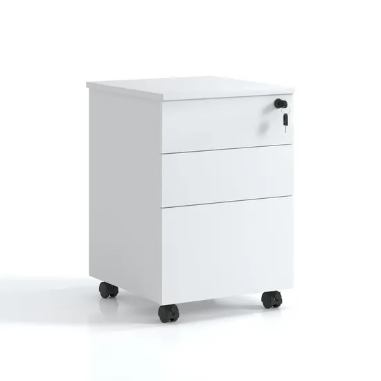Rollcontainer im neuen Stil, linke Rolltür aus Stahl, mit 3 Schubladen