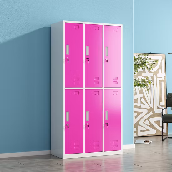 Schul-/Büro-/Fitnessraum-Spind, 12 Türen, Metall-Stahl-Kleiderschränke für Mitarbeiter