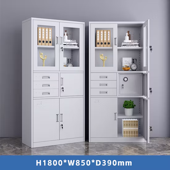 2 Türen Metallstahlschrank Aktenschrank Eisenspeicher Aktenschrank