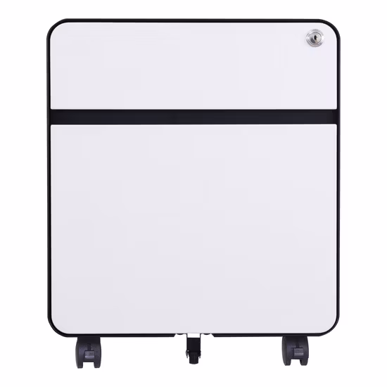 Mobiler Sockel mit Schloss, Büromöbel, 2 Schubladen, mobiler Aktenschrank, unter dem Schreibtisch, Schubladen-Aktenschrank